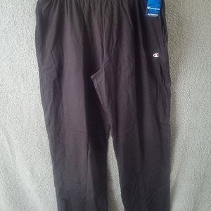 Champions Mens XXL Black Jersey Sweatpants Jogging Pants